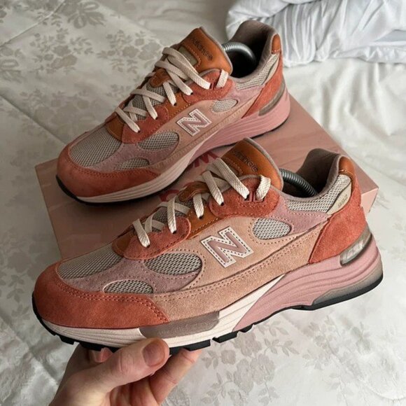 Joe Freshgoods x New Balance 992 Aged Well Made in USA Apricot US 8 Sneakers - Picture 2 of 8
